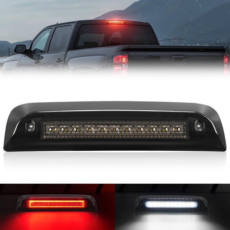 SUPAREE Third Brake Light Fit for 2014-2018 GMC Sierra/C-hevy Silverado 1500 2500HD 3500HD LED 3rd Brake Light Accessories Red LED Strobe Rear 3rd Brake Cargo Lights High Mount Stop Light - Image 1